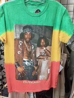 OutKast Graphic Short Sleeve Tee - Green/Yellow/Red